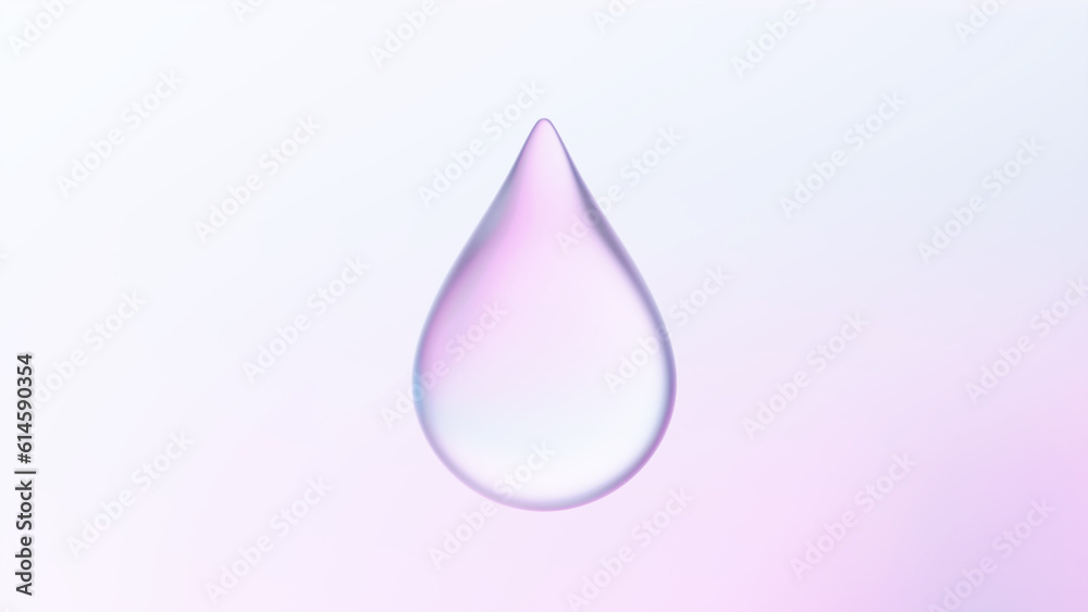 ピンク背景に水滴。3d。(横長) ピンク背景に水滴。3d。(横長)