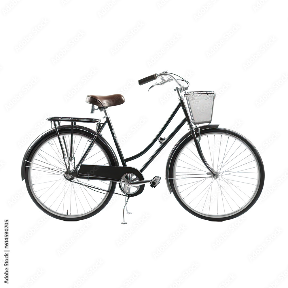 bike isolated on a transparent background, generative ai