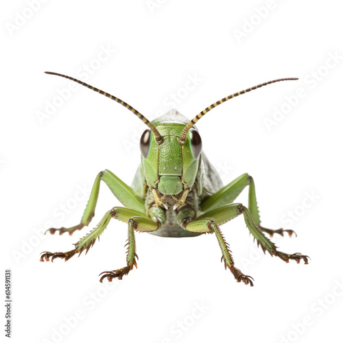 grasshopper isolated on a transparent background, generative ai
