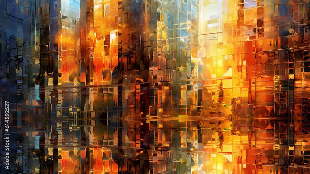 Obraz premium Generative AI, Reflective Rhapsody