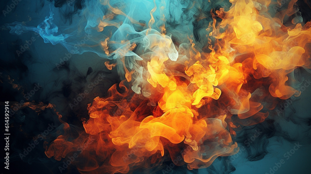 Fototapeta premium Generative AI, Phoenix's Breath