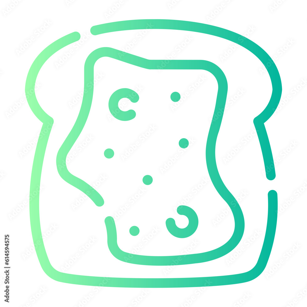 toast Line Gradient Icon toast Line Gradient Icon