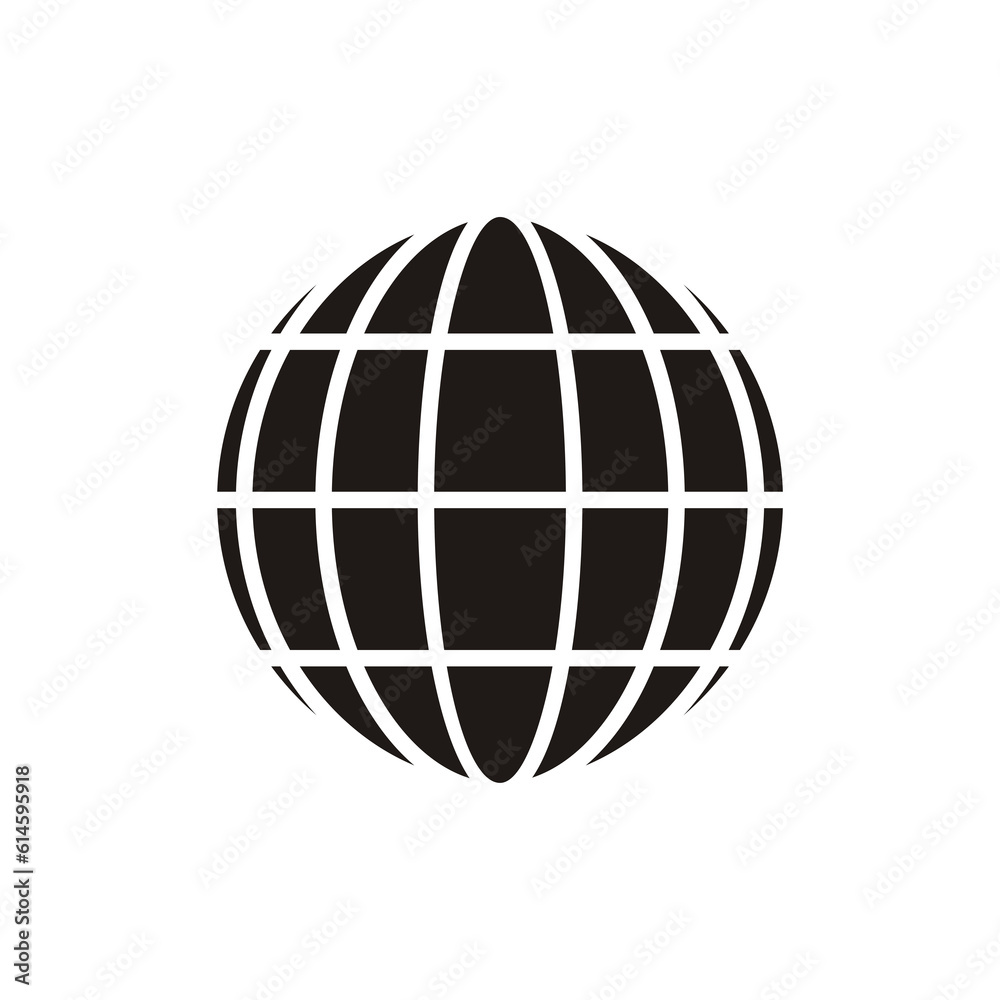 logo design vector icon abstract logo modern global earth symbol