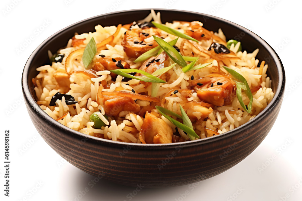 Jasmine fried rice. Chinese cuisine. Asian cooking