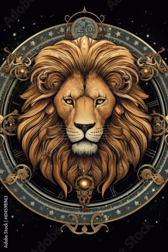 Leo ascendan  cosmic lion  fine details