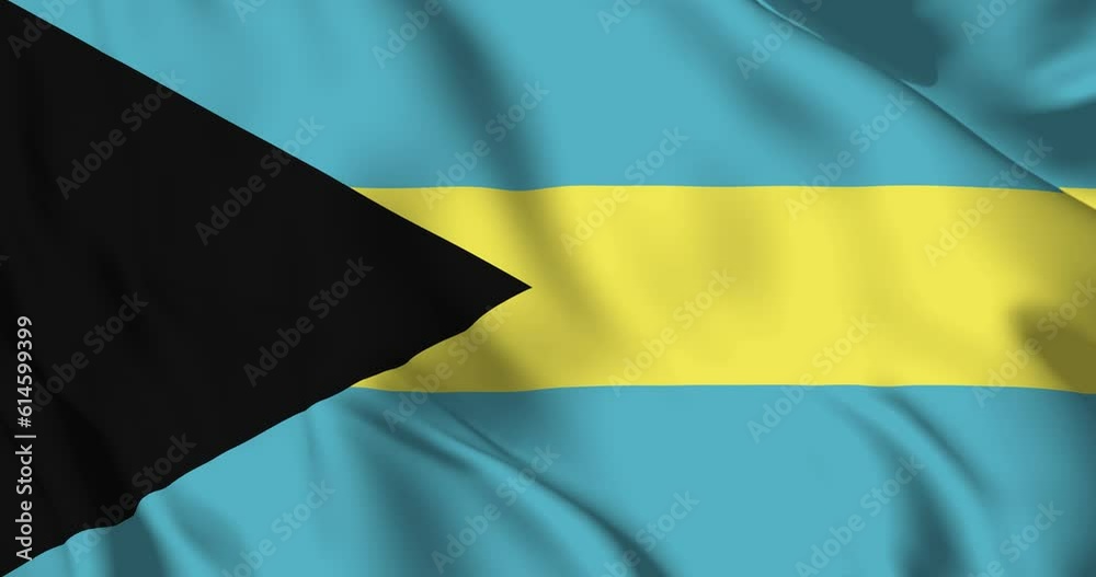 Bahamas flag. Bahamas flag background. 4k 60fps Bahamas flag. Bahamas flag background. 4k 60fps
