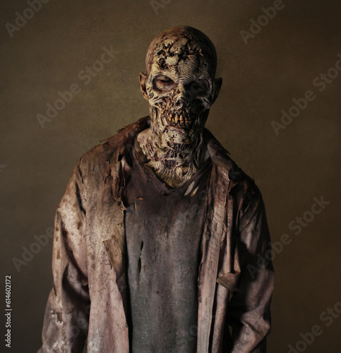 Male Decayed Skeletal Zombie