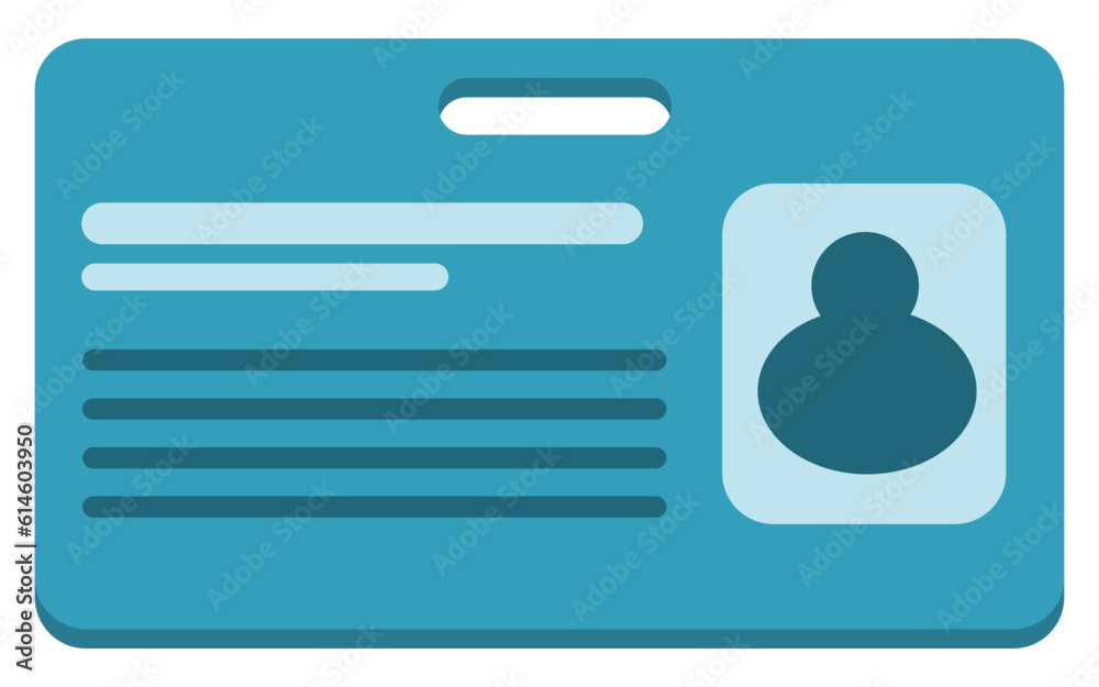 Icon card identification sign concept vector illustration template Icon card identification sign concept vector illustration template