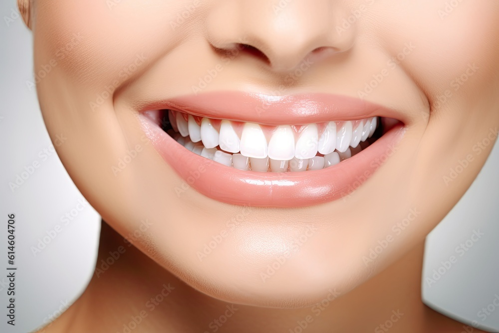 Close up of clean white teeth.

