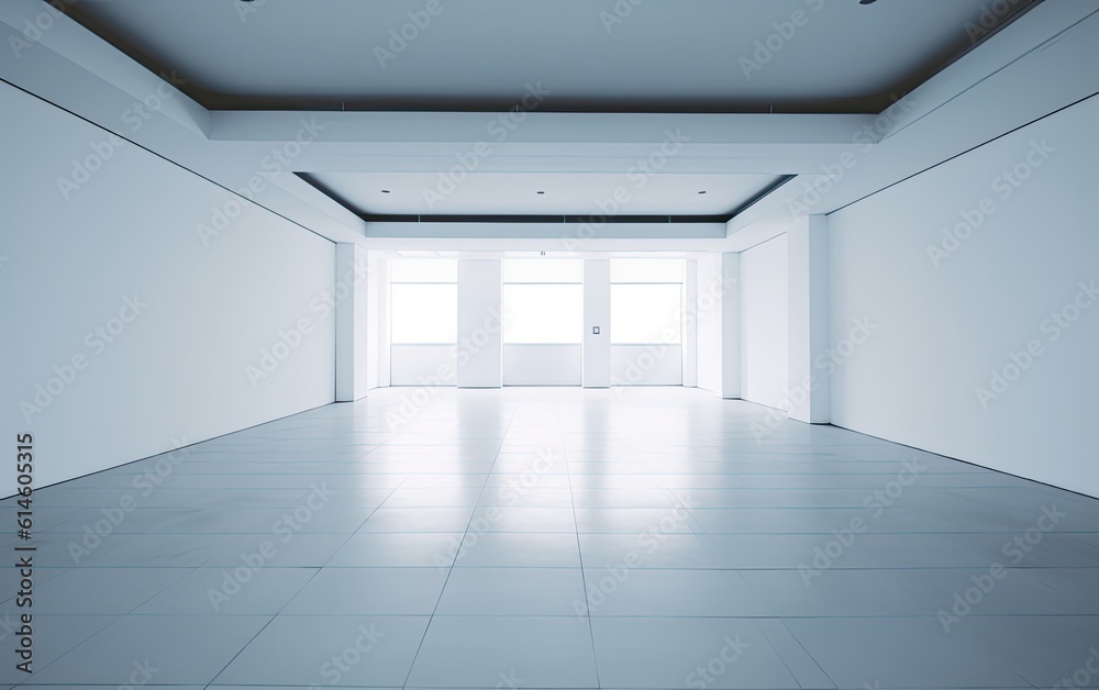 Empty white room with windows. Empty white room with windows.