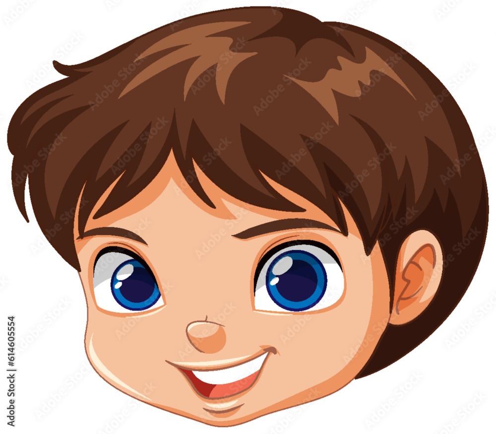 Cute boy face smiling Cute boy face smiling