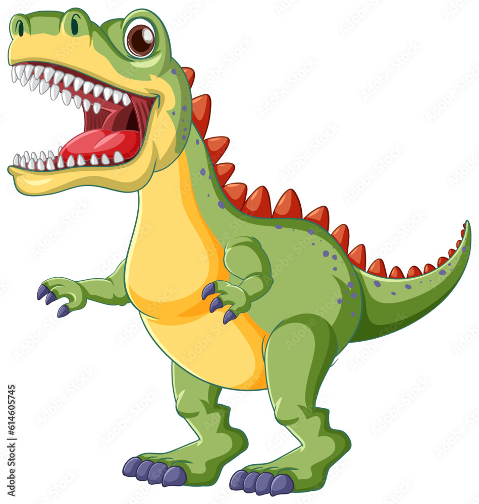 Fototapeta premium Fairy tail dinosaur cartoon character