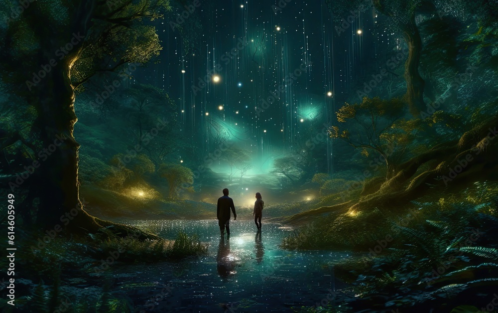 Lost in the Celestial Woods low light effect. Lost in the Celestial Woods low light effect.