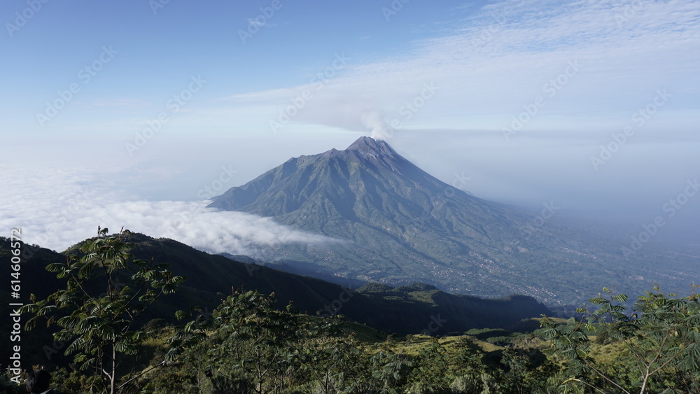Merbabu mountain in Java Indonesia