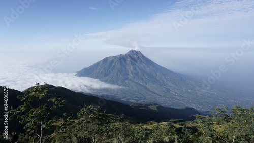Merbabu mountain in Java Indonesia