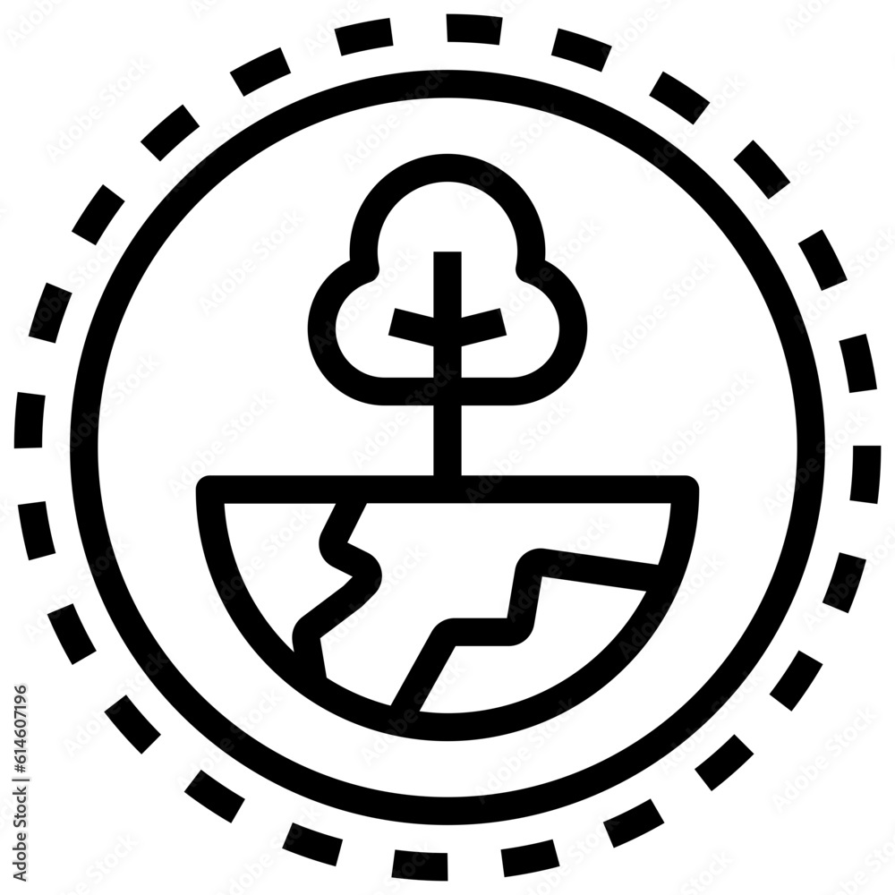 nature outline style icon nature outline style icon