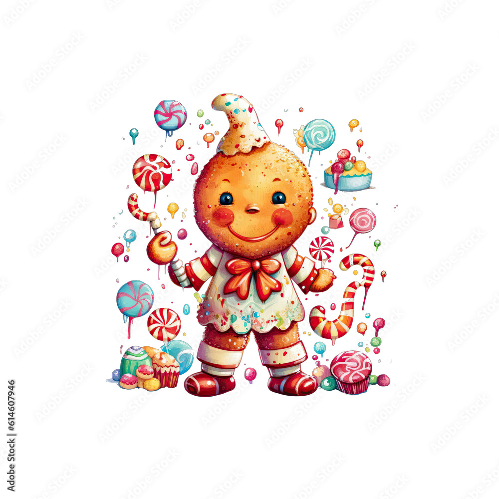 Ginger is a gingerbread person with a big smile and colorful icing decorations. Ginger is a gingerbread person with a big smile and colorful icing decorations.