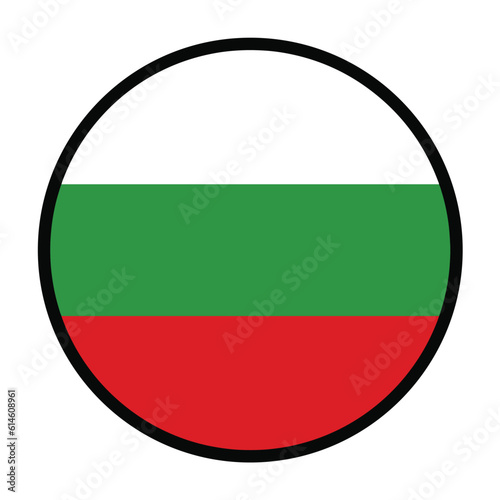 Round Bulgaria flag, flat vector logo icon. Simple vector button flag of Bulgaria. Free Download Round Bulgaria flag, flat vector logo icon. Simple vector button flag of Bulgaria. - GFXLoad