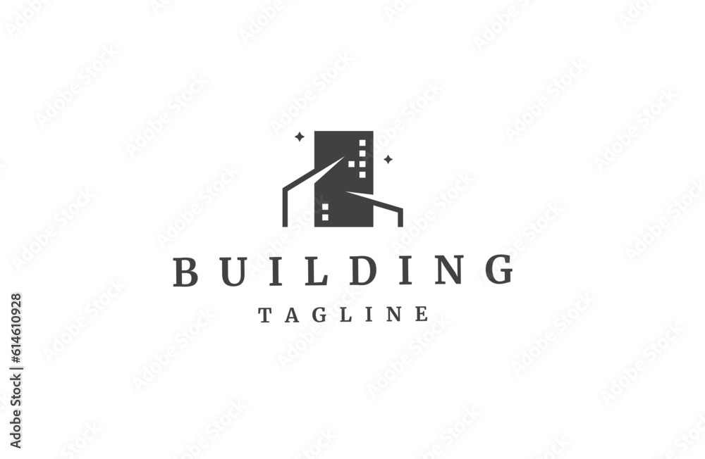 Building logo icon design template flat vector Building logo icon design template flat vector