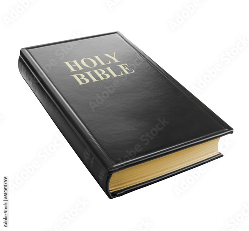 Holy Bible Isolated on Transparent Background - Generative AI
