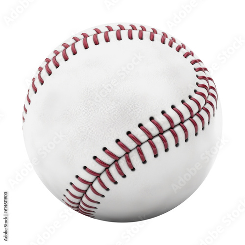 Baseball Ball Isolated on Transparent Background - Generative AI
