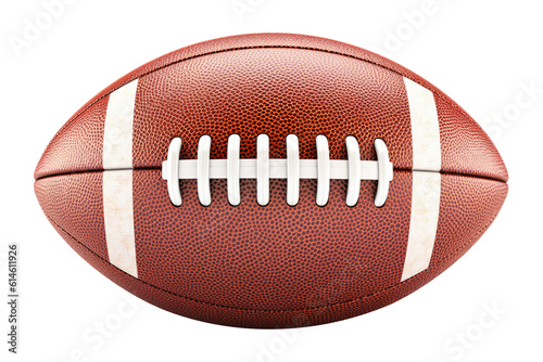 American Football Pigskin Isolated on Transparent Background - Generative AI
