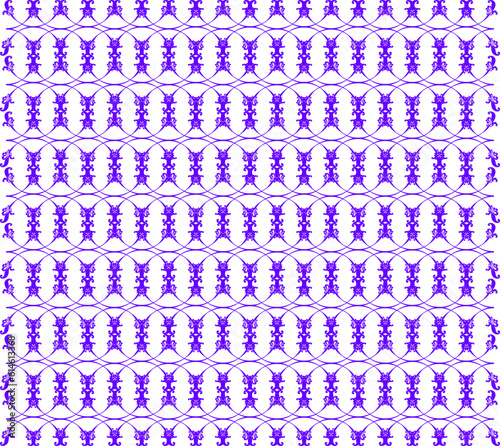 Seamless Geomatric vector background Pattern in purple