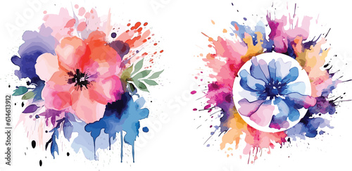 Captivating Watercolor Flower Logo