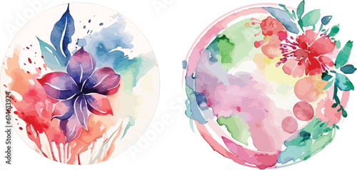Captivating Watercolor Flower Logo