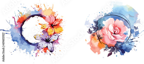 Captivating Watercolor Flower Logo