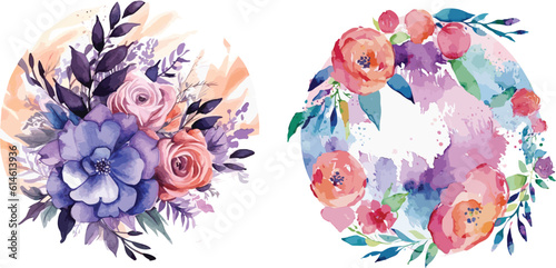 Captivating Watercolor Flower Logo