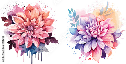 Captivating Watercolor Flower Logo
