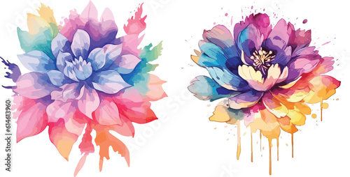 Captivating Watercolor Flower Logo