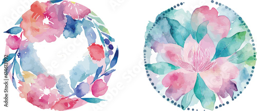 Captivating Watercolor Flower Logo