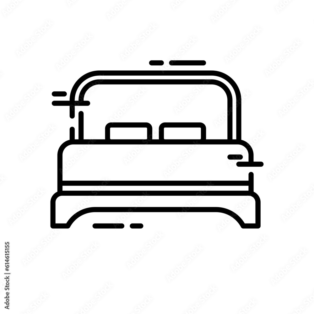 Resort travel and tourism icon with black outline style. lounge, villa, sky, poolside, spa, couple, sun. Vector Illustration Resort travel and tourism icon with black outline style. lounge, villa, sky, poolside, spa, couple, sun. Vector Illustration