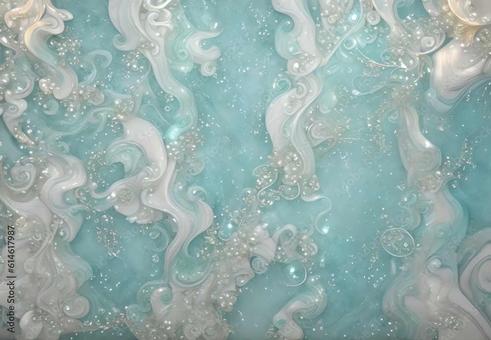 Naklejka premium アクアマリン色の壁紙