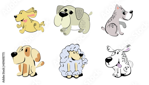 Cute dog print design. Vector illustration design for fashion fabrics, textile graphics, prints. 