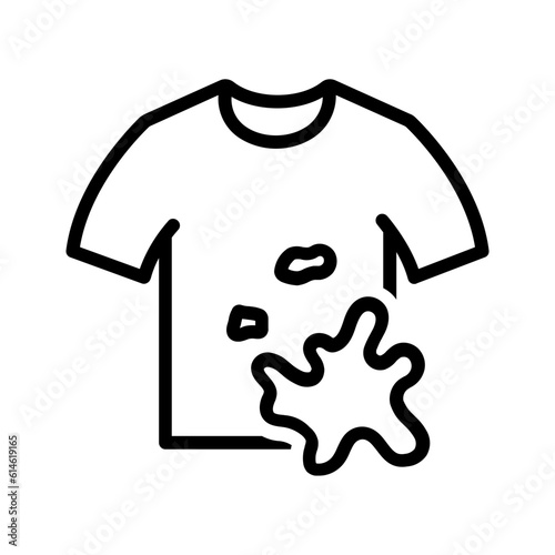Black line icon for Stains
