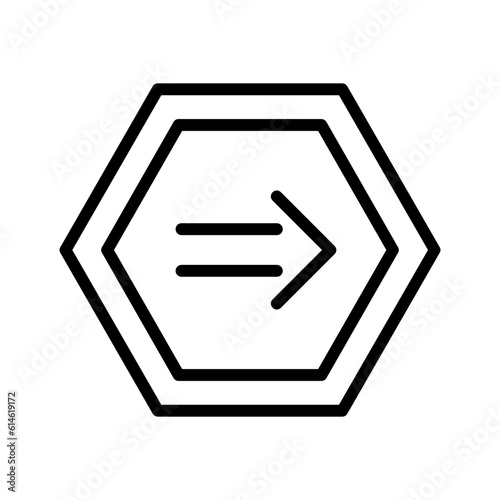 Black line icon for Implied