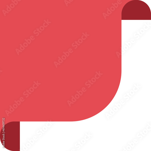 Free Download Red Ribbon Corner-07 - GFXLoad