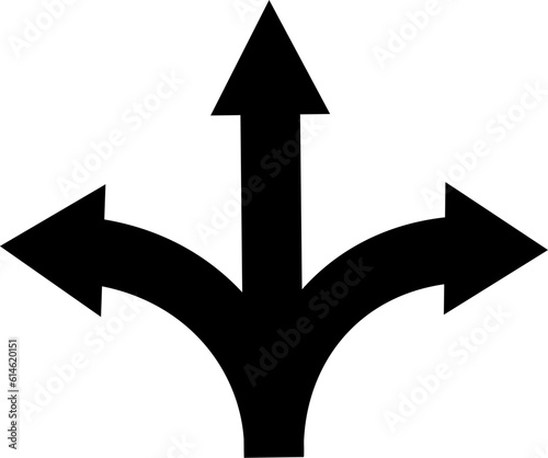 Three way icon. Navigation. location. GPS elements pack symbol template for graphic and web. Replaceable vector design.