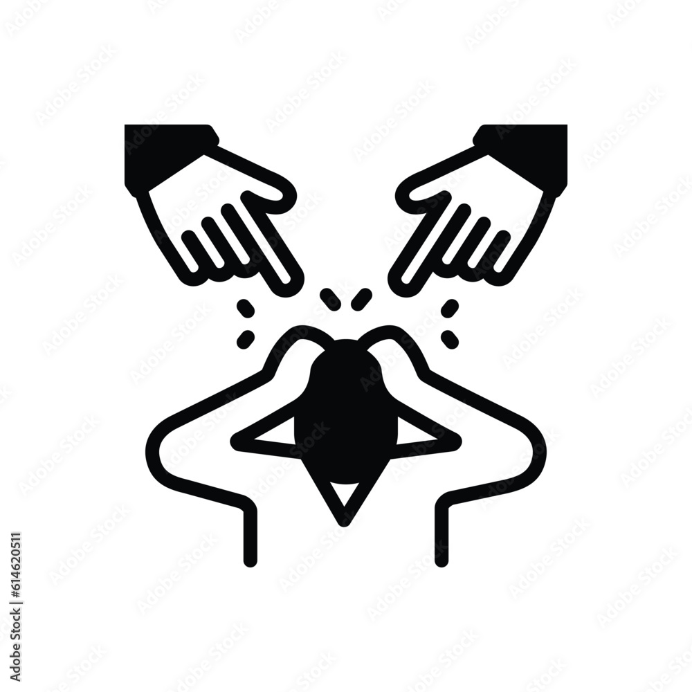 Black solid icon for critics Black solid icon for critics