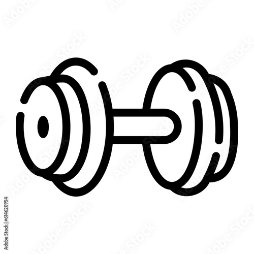 dumbbell Line Icon