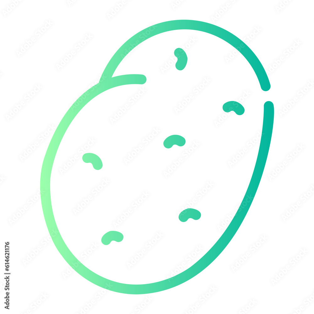 potato Line Gradient Icon potato Line Gradient Icon