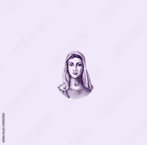 THESE HIGH QUALITY MOTHER MARIA VECTOR FOR USING VARIOUS TYPES OF DESIGN WORKS LIKE T-SHIRT, LOGO, TATTOO AND HOME WALL DESIGN