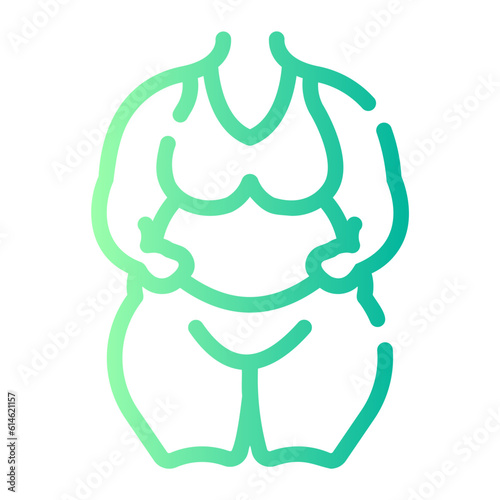 eating Line Gradient Icon