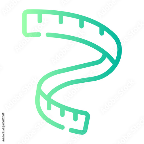measuring Line Gradient Icon