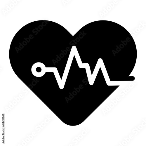 heart rate Solid icon