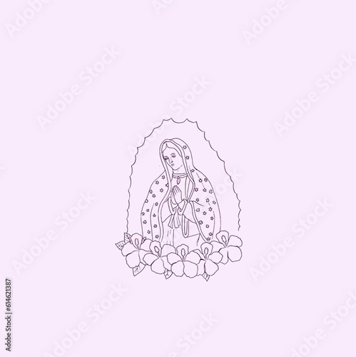 THESE HIGH QUALITY MOTHER MARIA VECTOR FOR USING VARIOUS TYPES OF DESIGN WORKS LIKE T-SHIRT, LOGO, TATTOO AND HOME WALL DESIGN