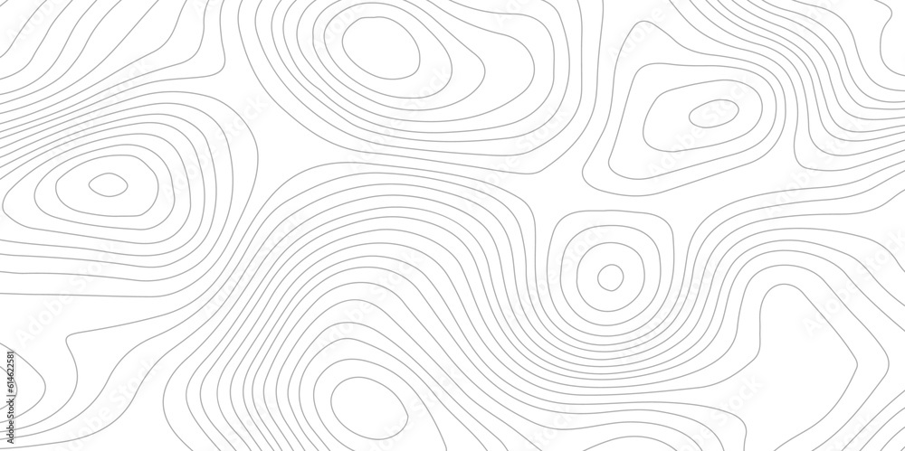Abstract wave curved lines topographic contours map background. Abstract geographic wavy and curve grid lines map background